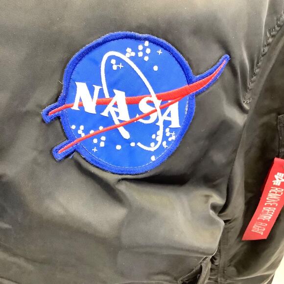 Alpha Industries MA-1 NASA Apollo 11 Bomber Jacket Mens XL Patches Reversible? - Picture 6 of 10